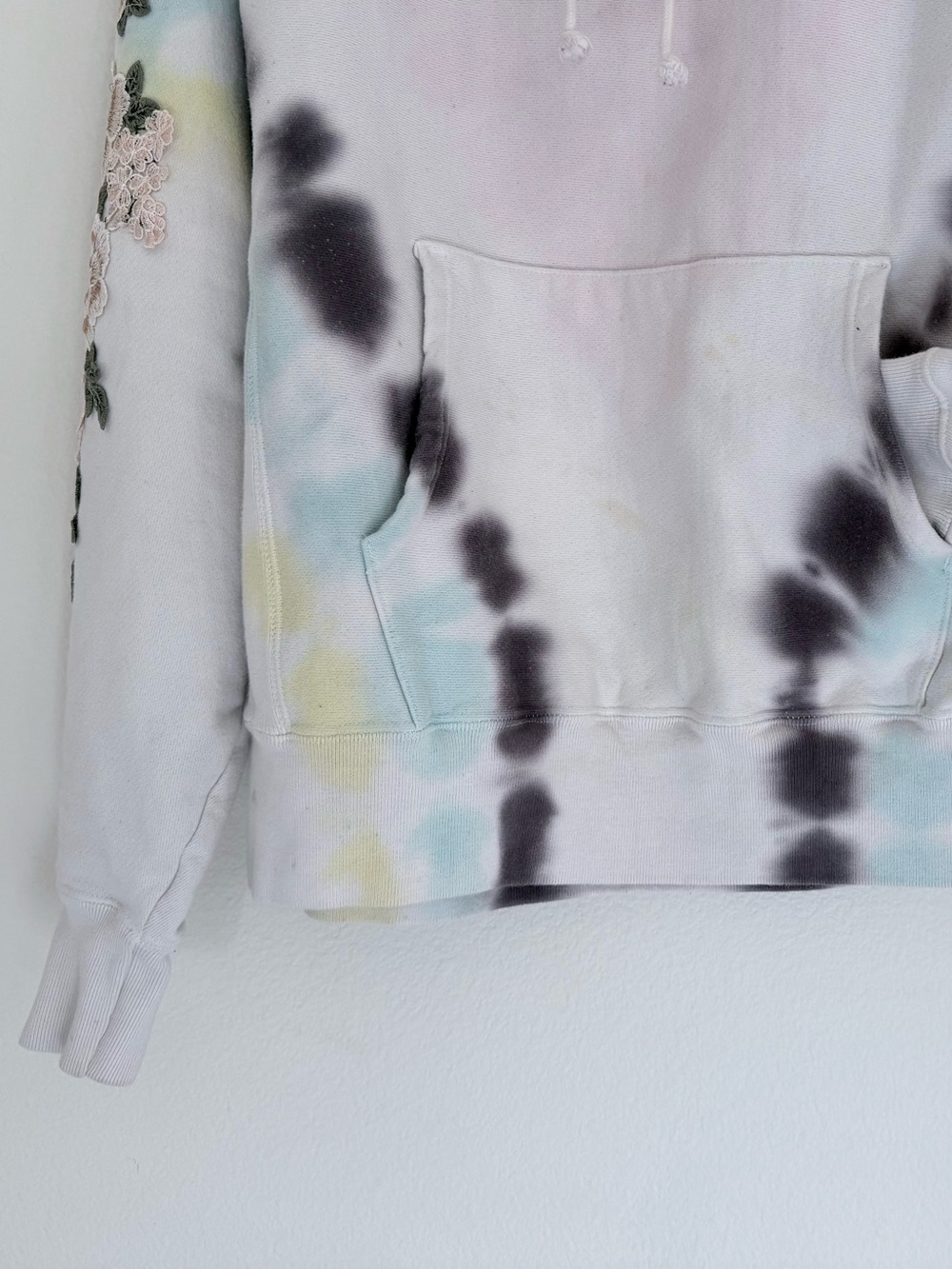 Civil Regime x Champion Rose Floral Tie Dye Pastel Hoodie Darc Sport Medium - Picture 4 of 11